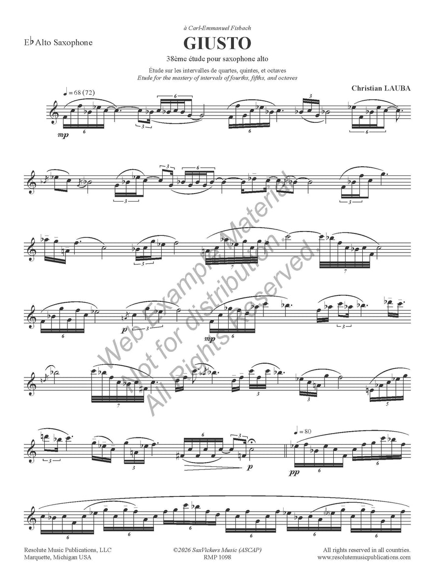 Giusto (Etude 38)
