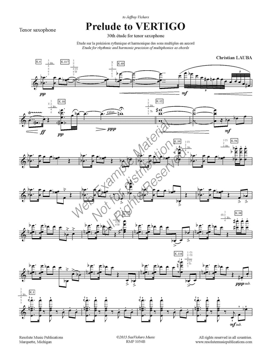 Vertigo & Prelude to Vertigo (Etudes 29 & 30)