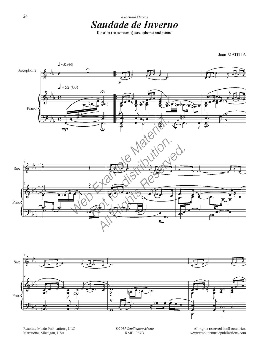 A Matitia Songbook