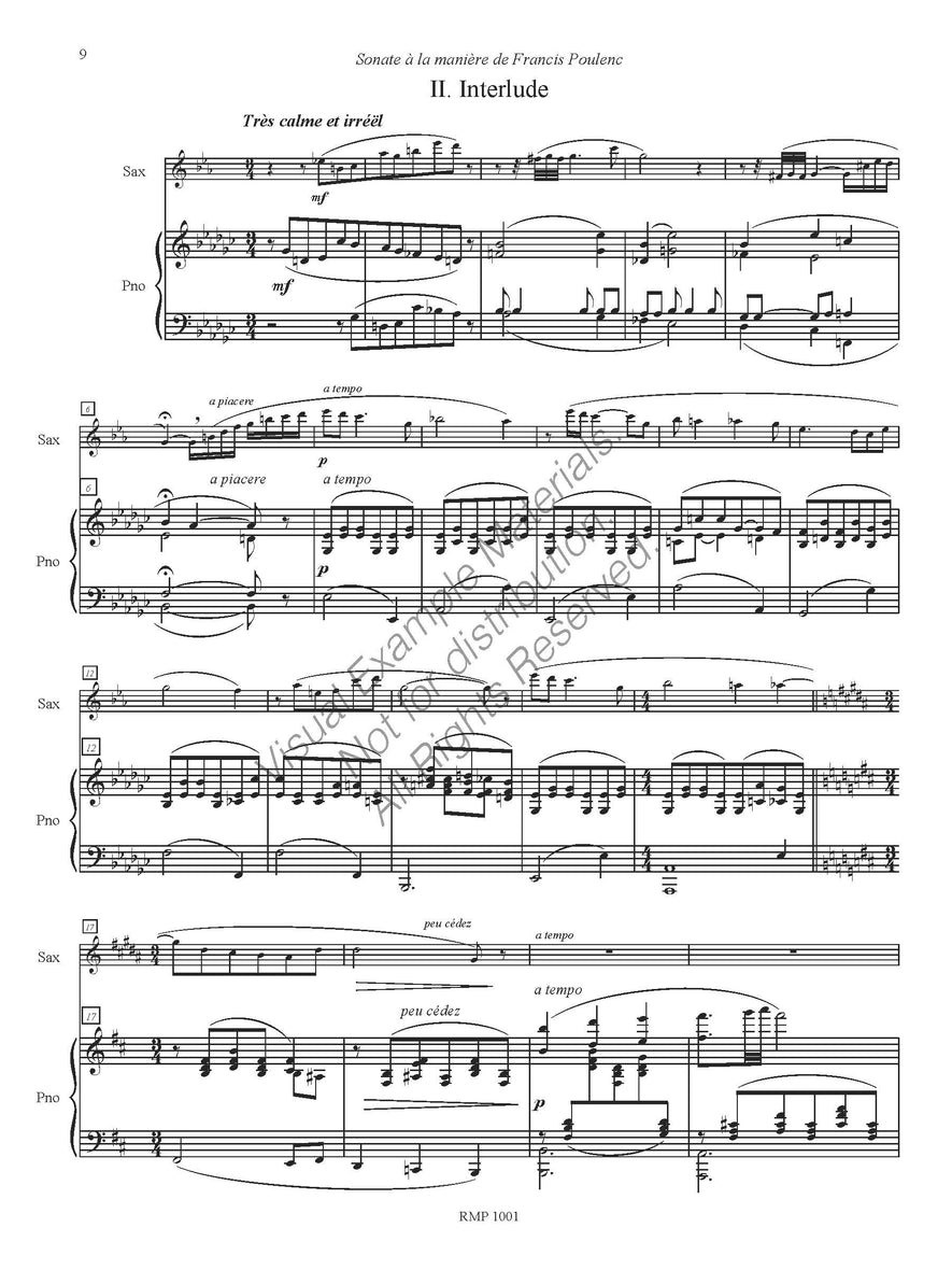 Sonata à la manière de Francis Poulenc